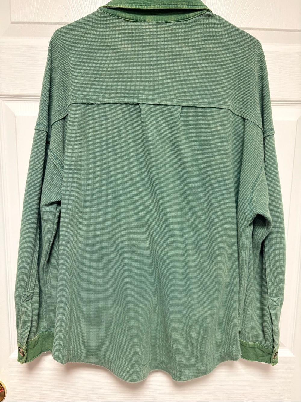 In Loom Waffle Knit Shacket - Picture 3 of 6